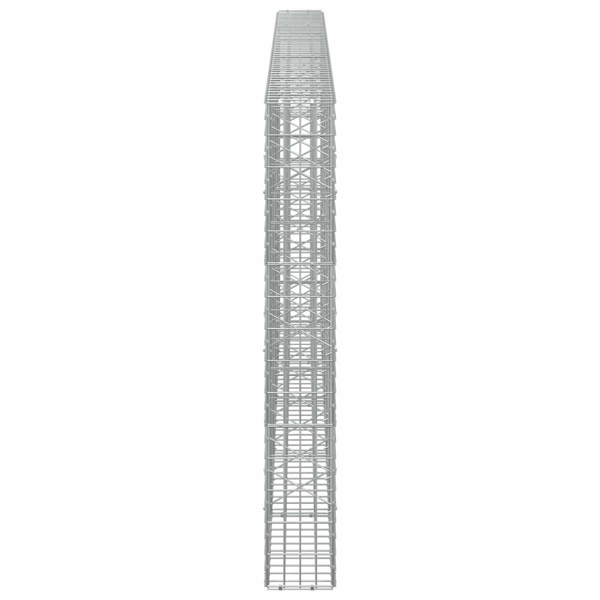 vidaXL Gabion z drutem 5 mm i siatką 5x10 cm 500x20x150 cm