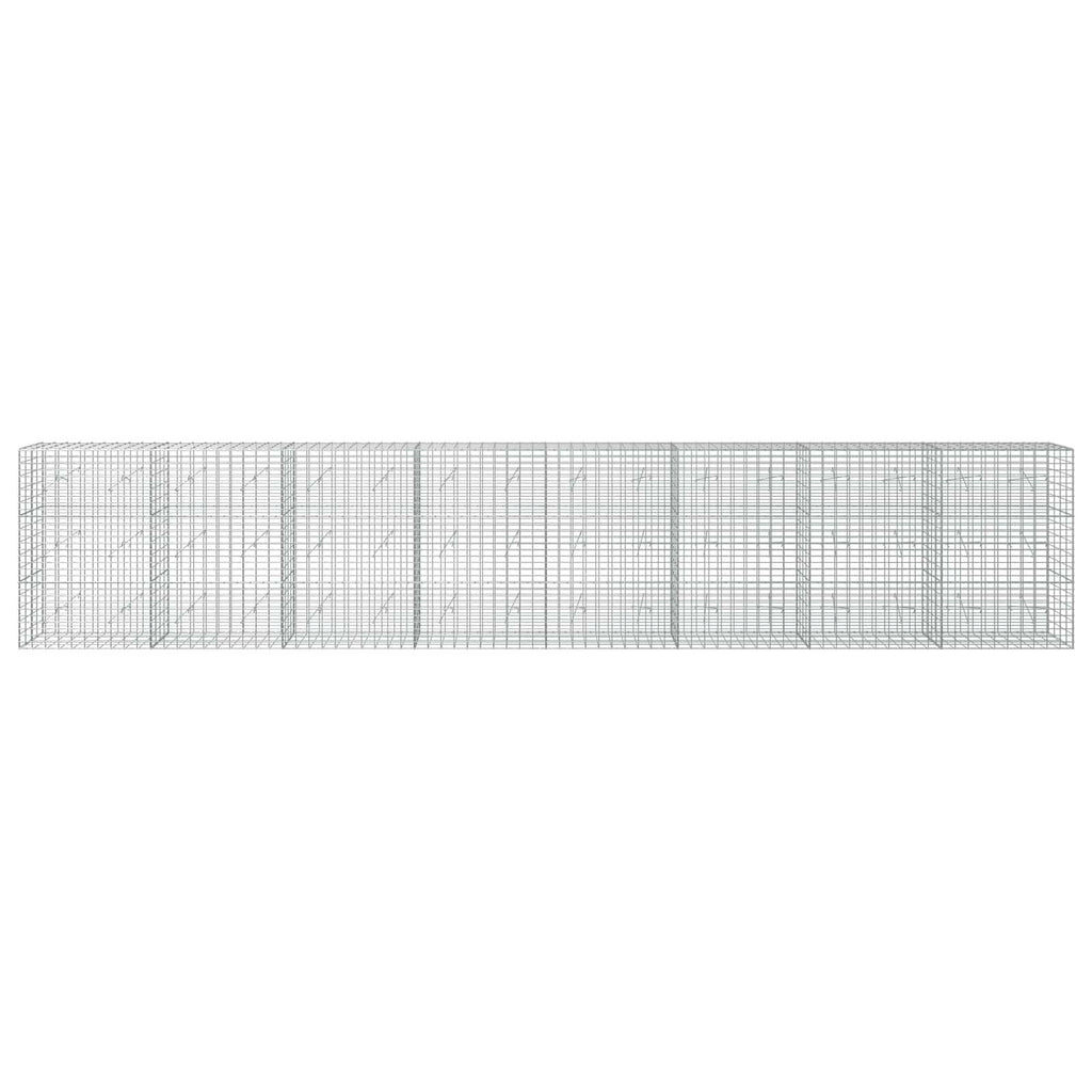 vidaXL Gabion z drutem 5 mm i siatką 5x10 cm 800x20x150 cm