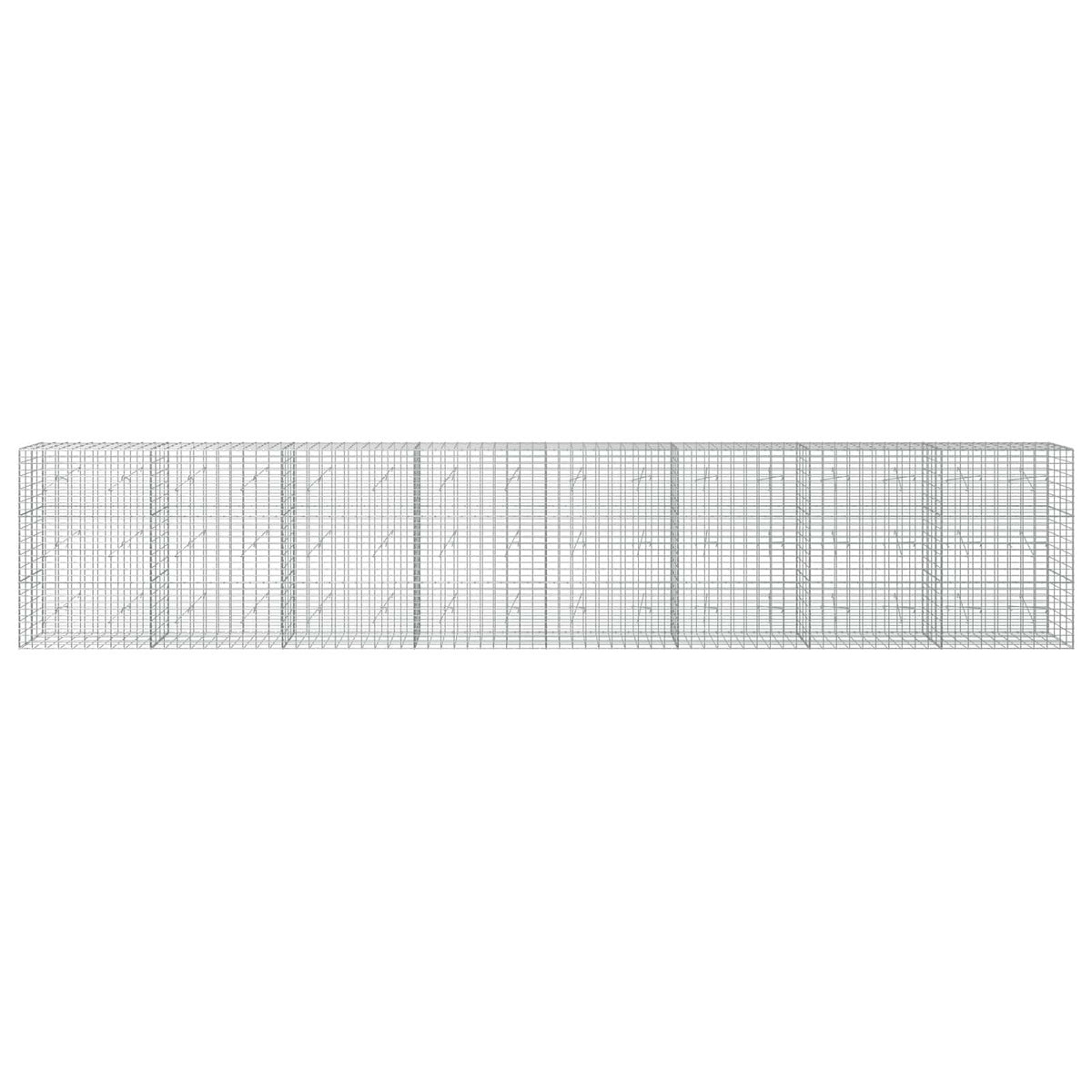 vidaXL Gabion z drutem 5 mm i siatką 5x10 cm 800x20x150 cm
