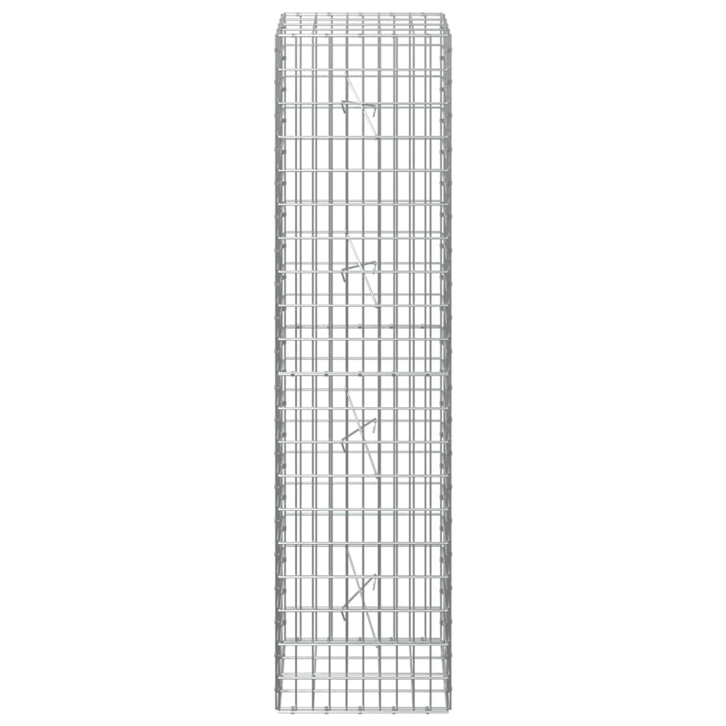 vidaXL Gabion z drutem 5 mm i siatką 5x10 cm 50x20x200 cm