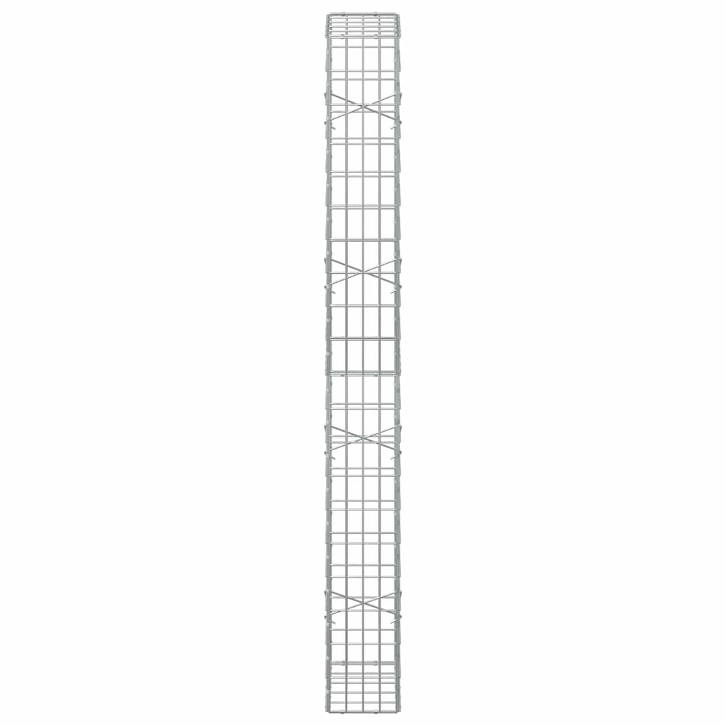 vidaXL Gabion z drutem 5 mm i siatką 5x10 cm 50x20x200 cm