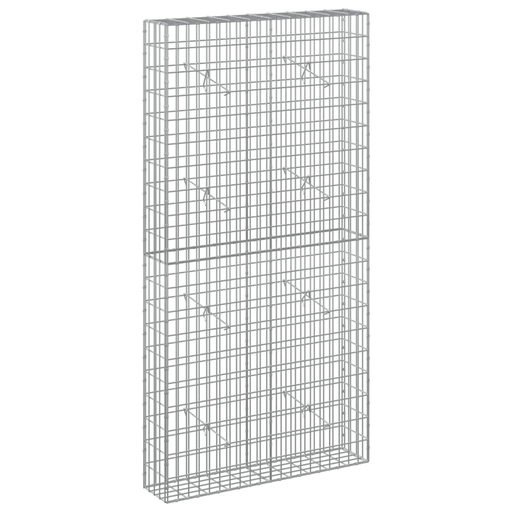 vidaXL Gabion z drutem 5 mm i siatką 5x10 cm 100x20x200 cm