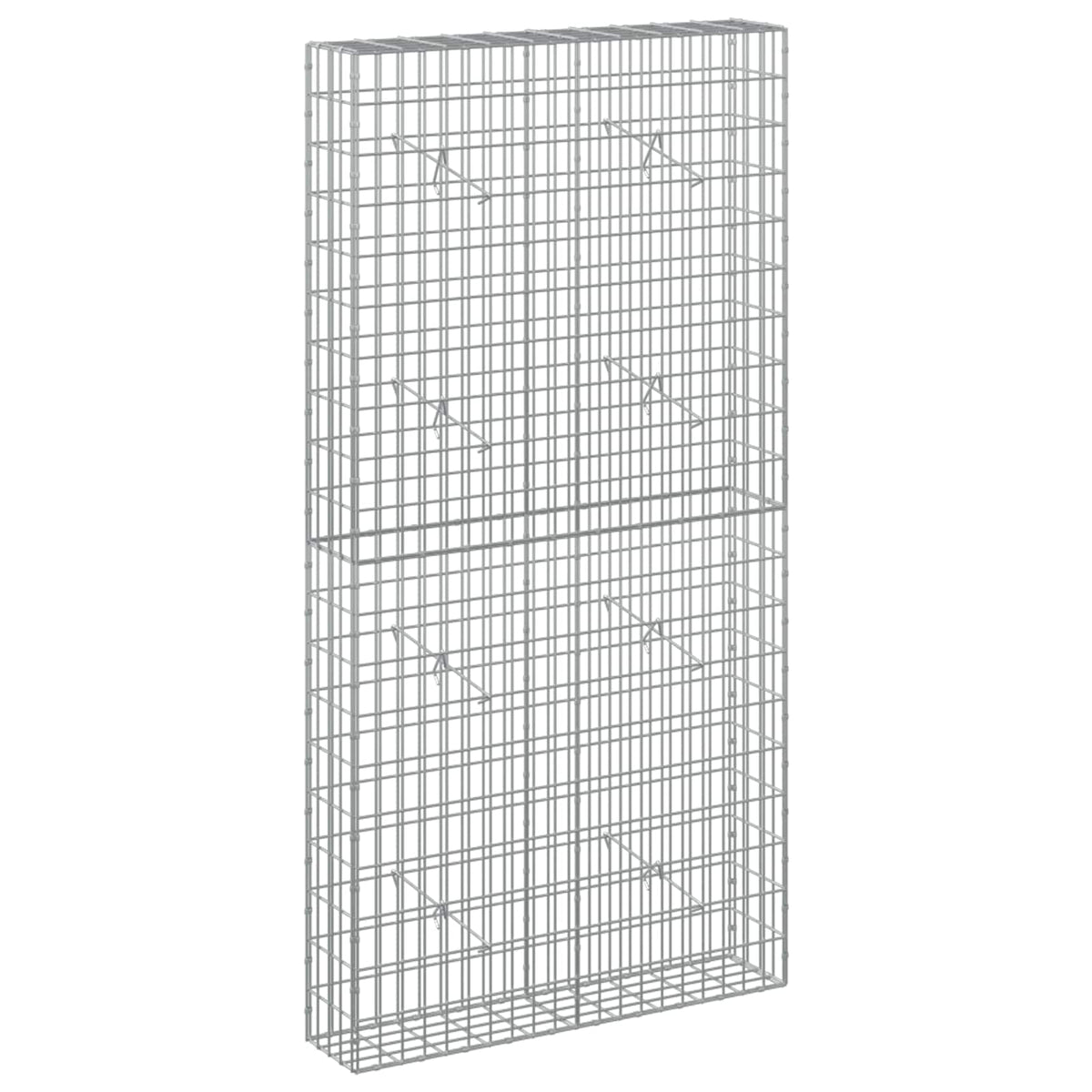 vidaXL Gabion z drutem 5 mm i siatką 5x10 cm 100x20x200 cm