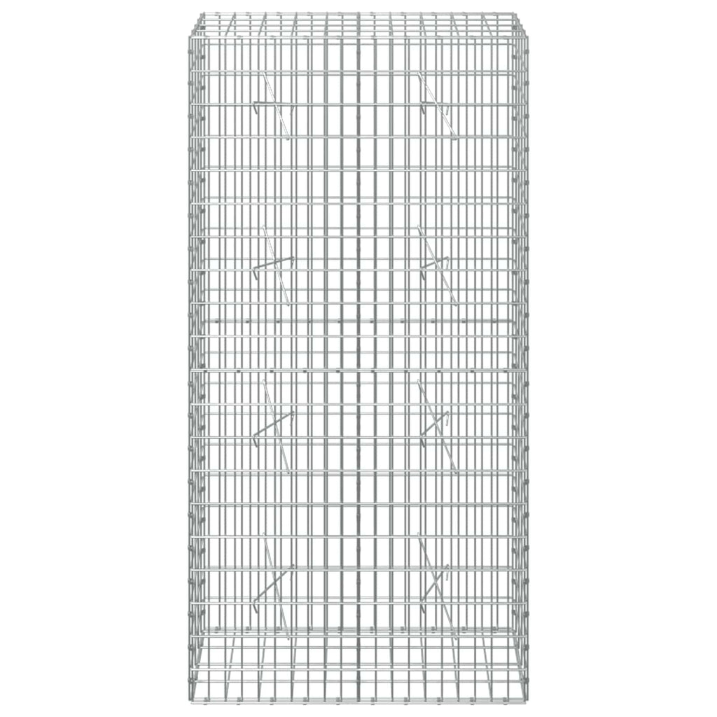 vidaXL Gabion z drutem 5 mm i siatką 5x10 cm 100x20x200 cm