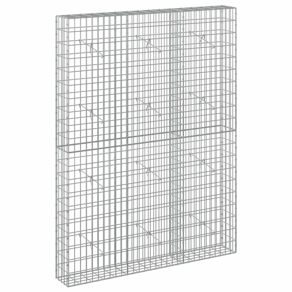 vidaXL Gabion z drutem 5 mm i siatką 5x10 cm 150x20x200 cm