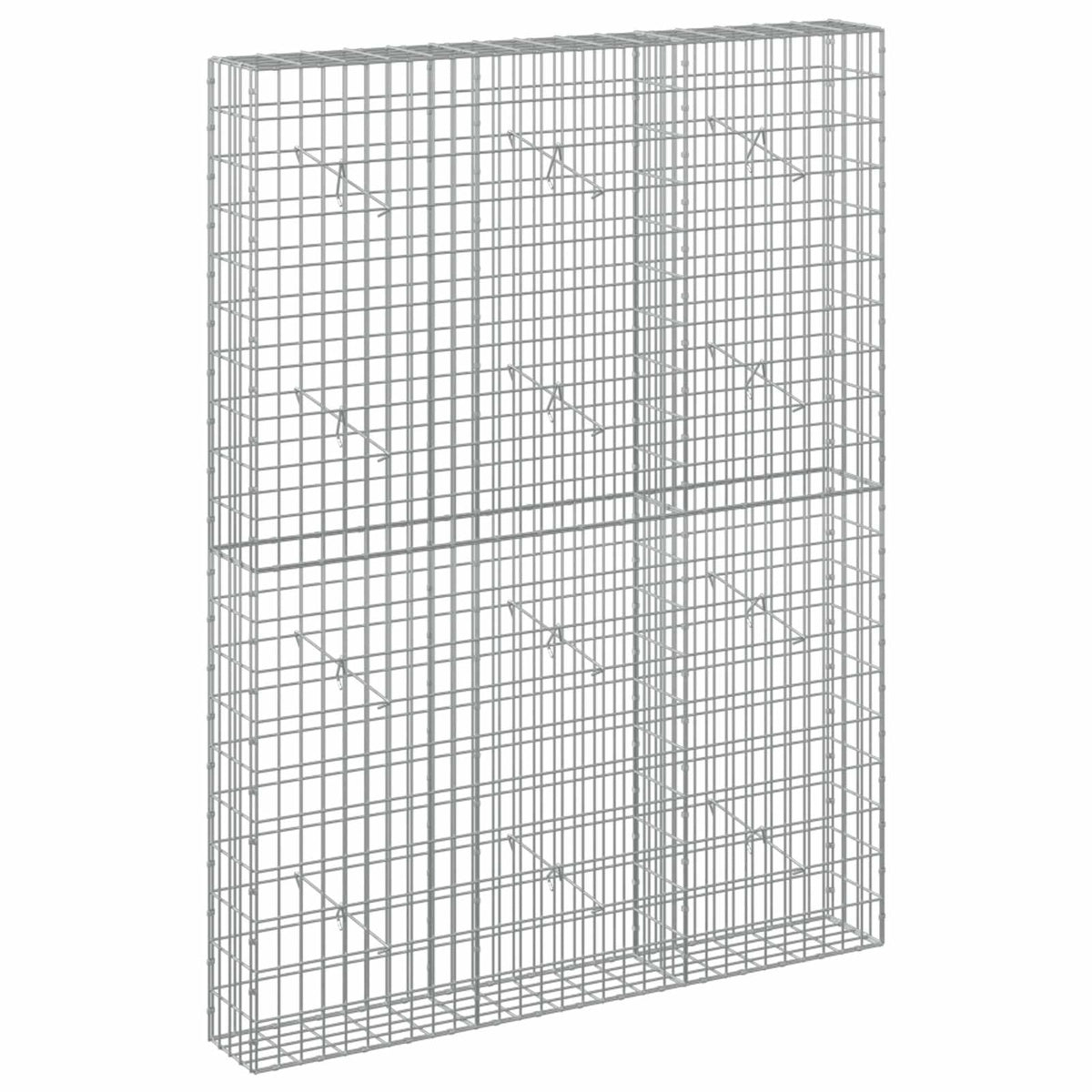 vidaXL Gabion z drutem 5 mm i siatką 5x10 cm 150x20x200 cm