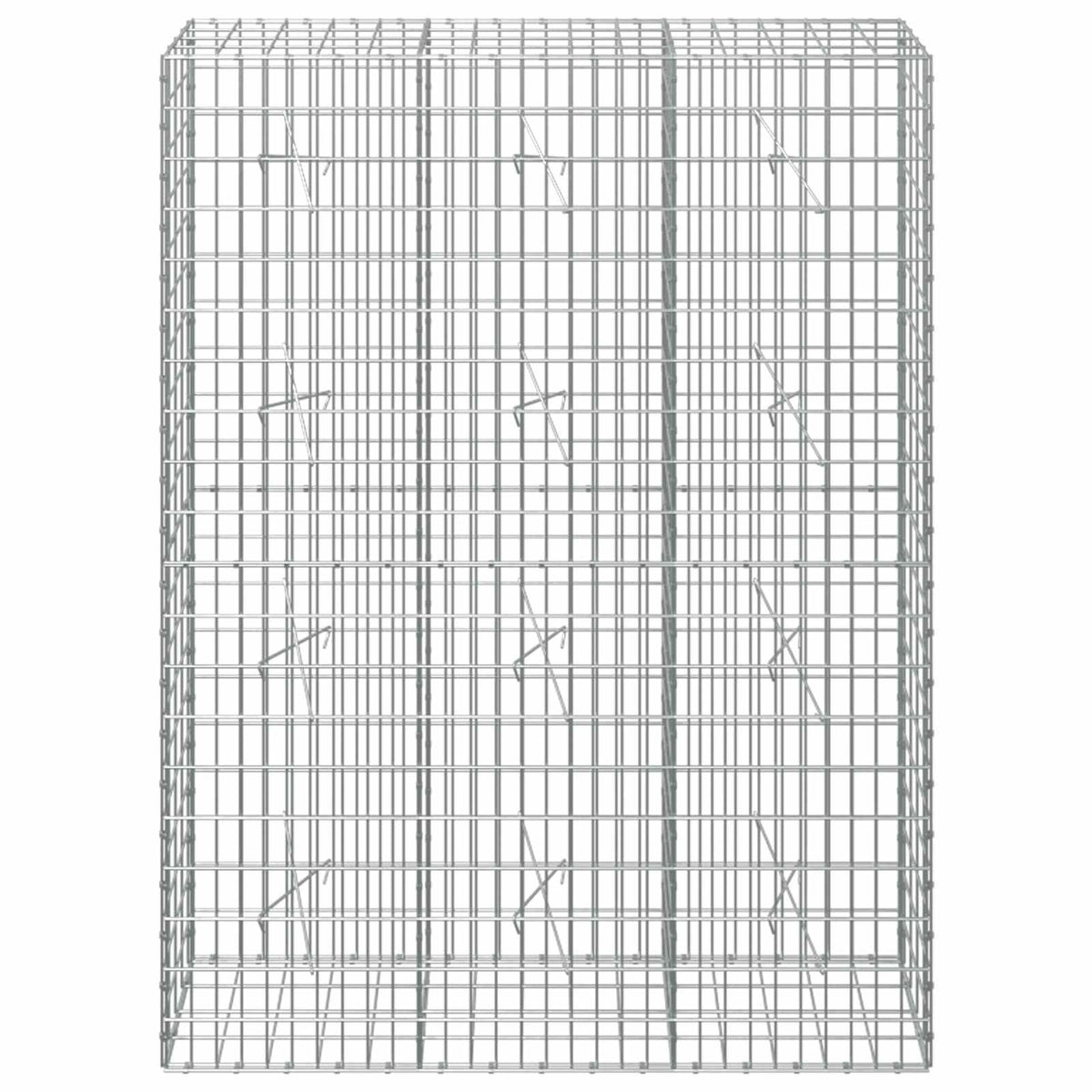 vidaXL Gabion z drutem 5 mm i siatką 5x10 cm 150x20x200 cm