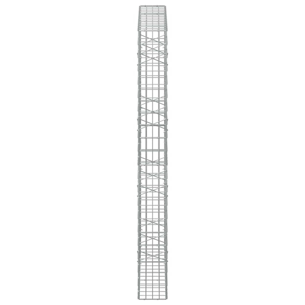 vidaXL Gabion z drutem 5 mm i siatką 5x10 cm 150x20x200 cm