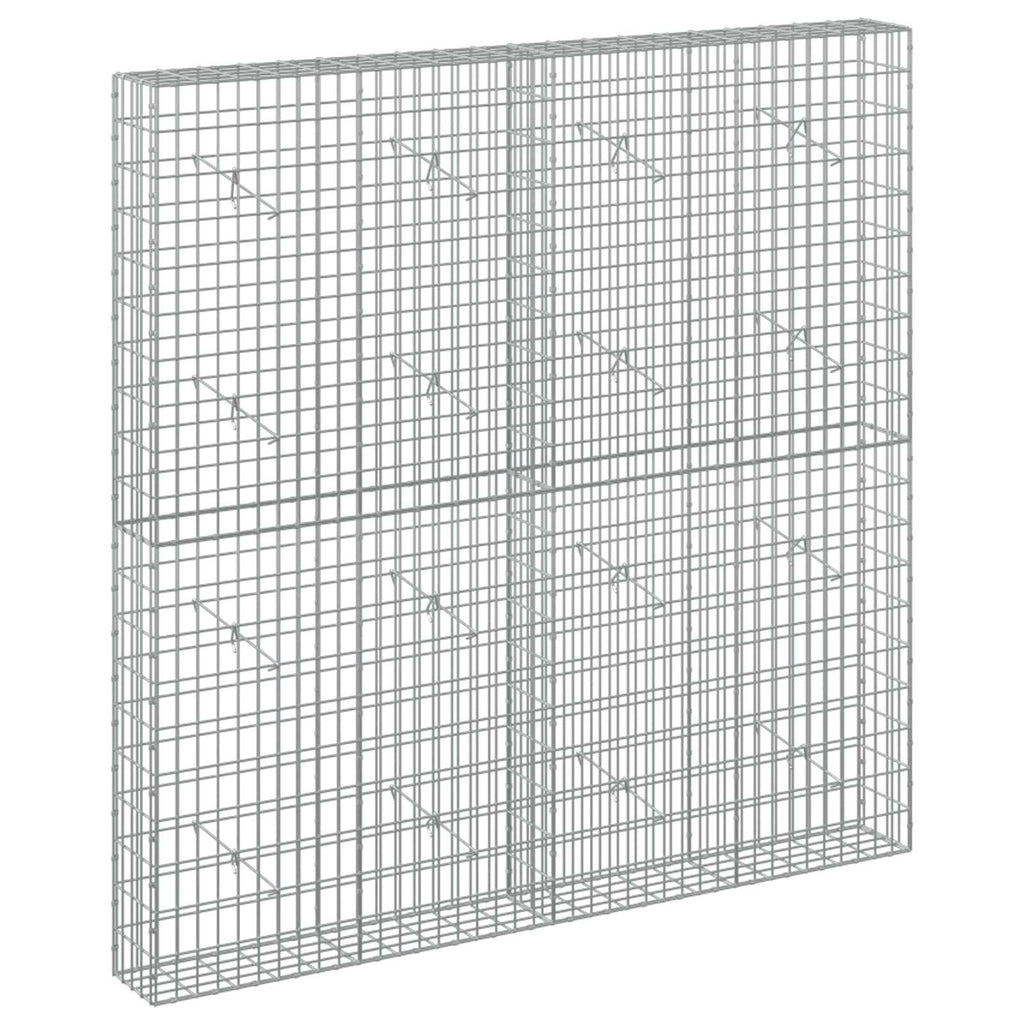 vidaXL Gabion z drutem 5 mm i siatką 5x10 cm 200x20x200 cm