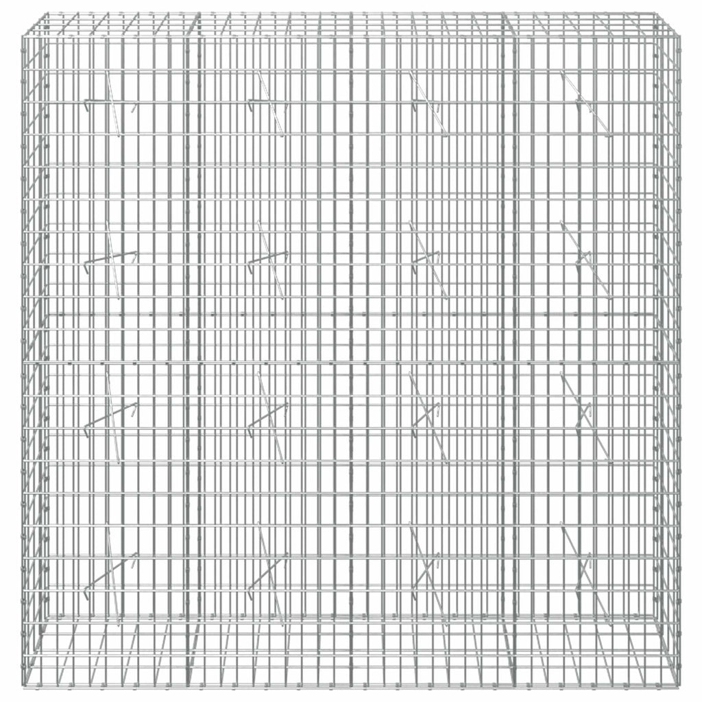 vidaXL Gabion z drutem 5 mm i siatką 5x10 cm 200x20x200 cm