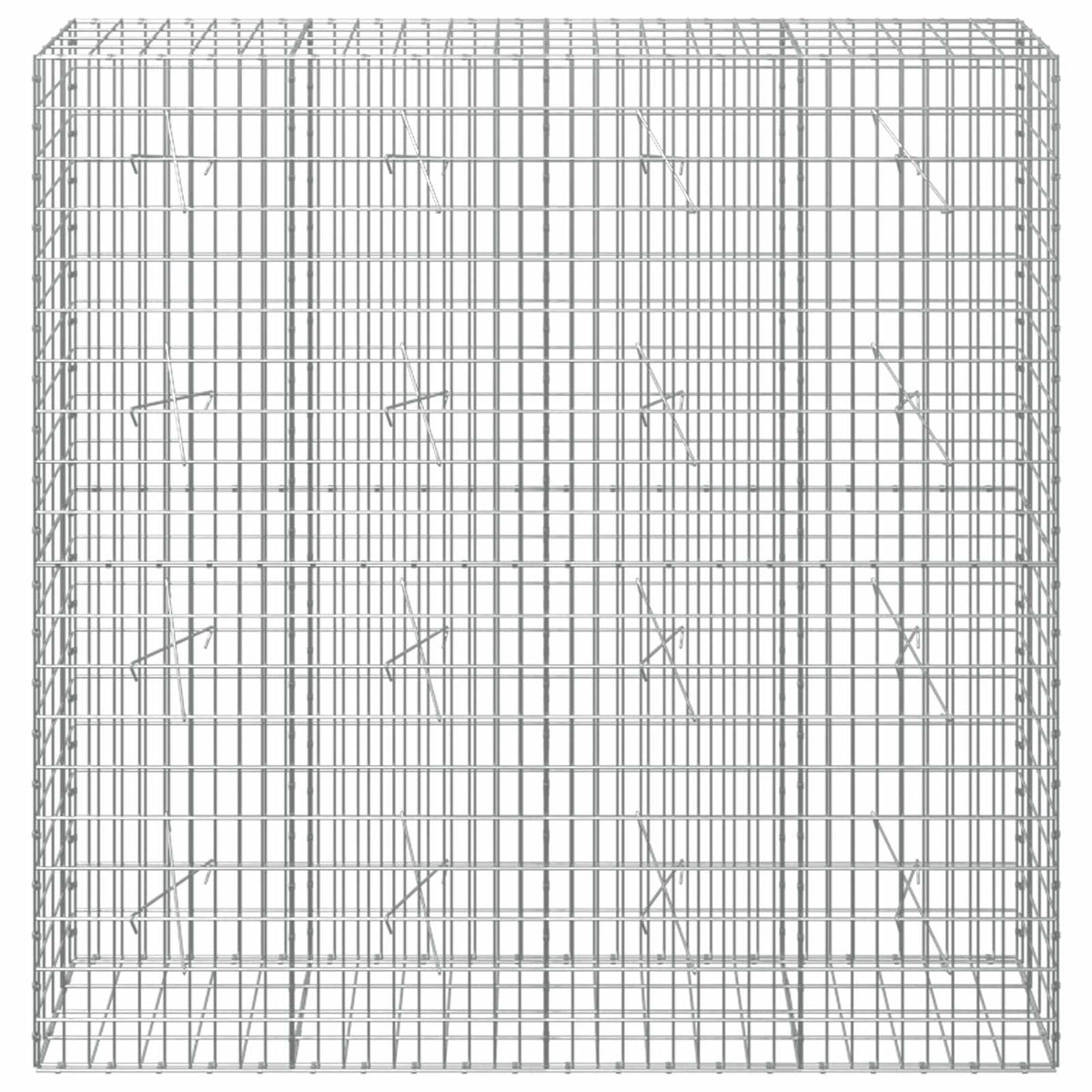 vidaXL Gabion z drutem 5 mm i siatką 5x10 cm 200x20x200 cm