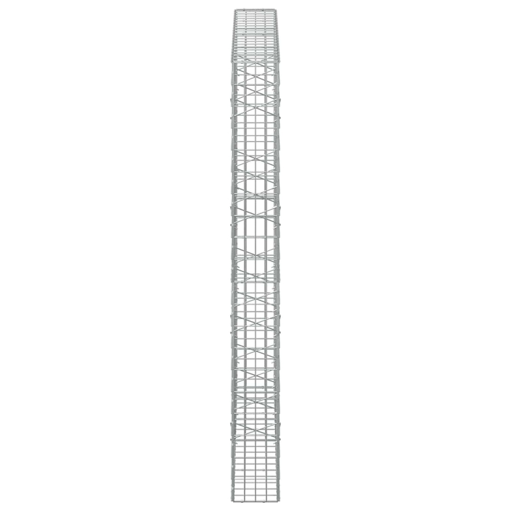 vidaXL Gabion z drutem 5 mm i siatką 5x10 cm 200x20x200 cm