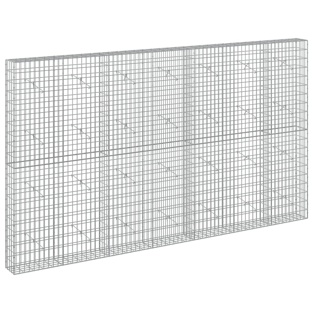 vidaXL Gabion z drutem 5 mm i siatką 5x10 cm 350x20x200 cm