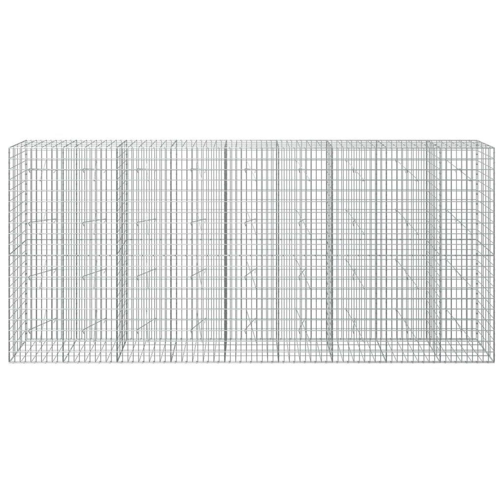 vidaXL Gabion z drutem 5 mm i siatką 5x10 cm 450x20x200 cm