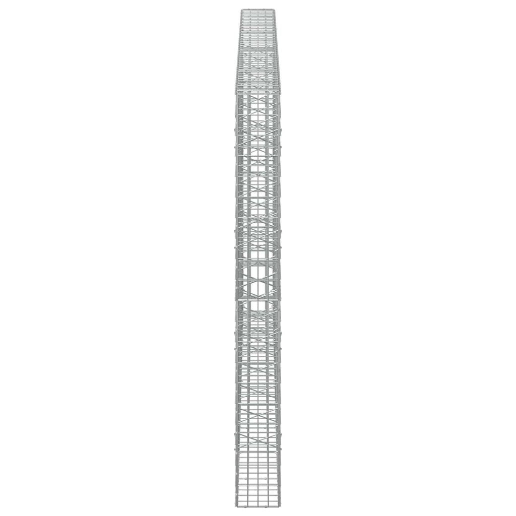 vidaXL Gabion z drutem 5 mm i siatką 5x10 cm 450x20x200 cm