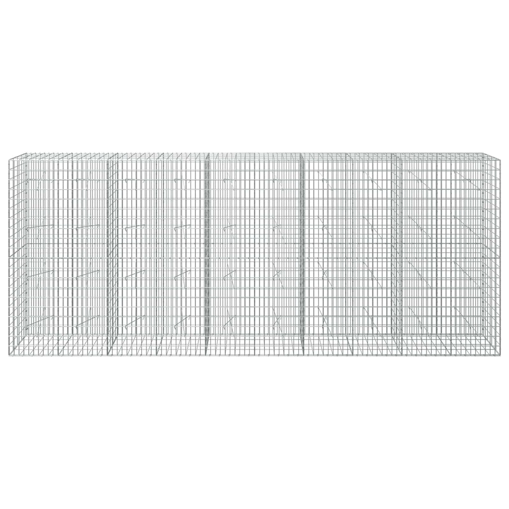 vidaXL Gabion z drutem 5 mm i siatką 5x10 cm 500x20x200 cm
