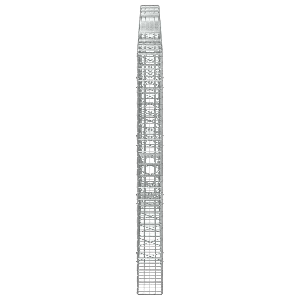 vidaXL Gabion z drutem 5 mm i siatką 5x10 cm 500x20x200 cm