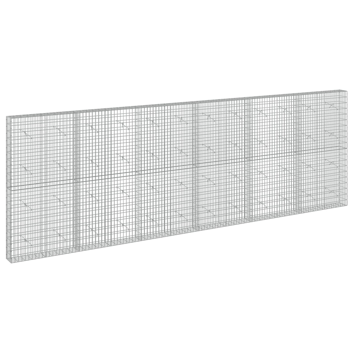 vidaXL Gabion z drutem 5 mm i siatką 5x10 cm 600x20x200 cm