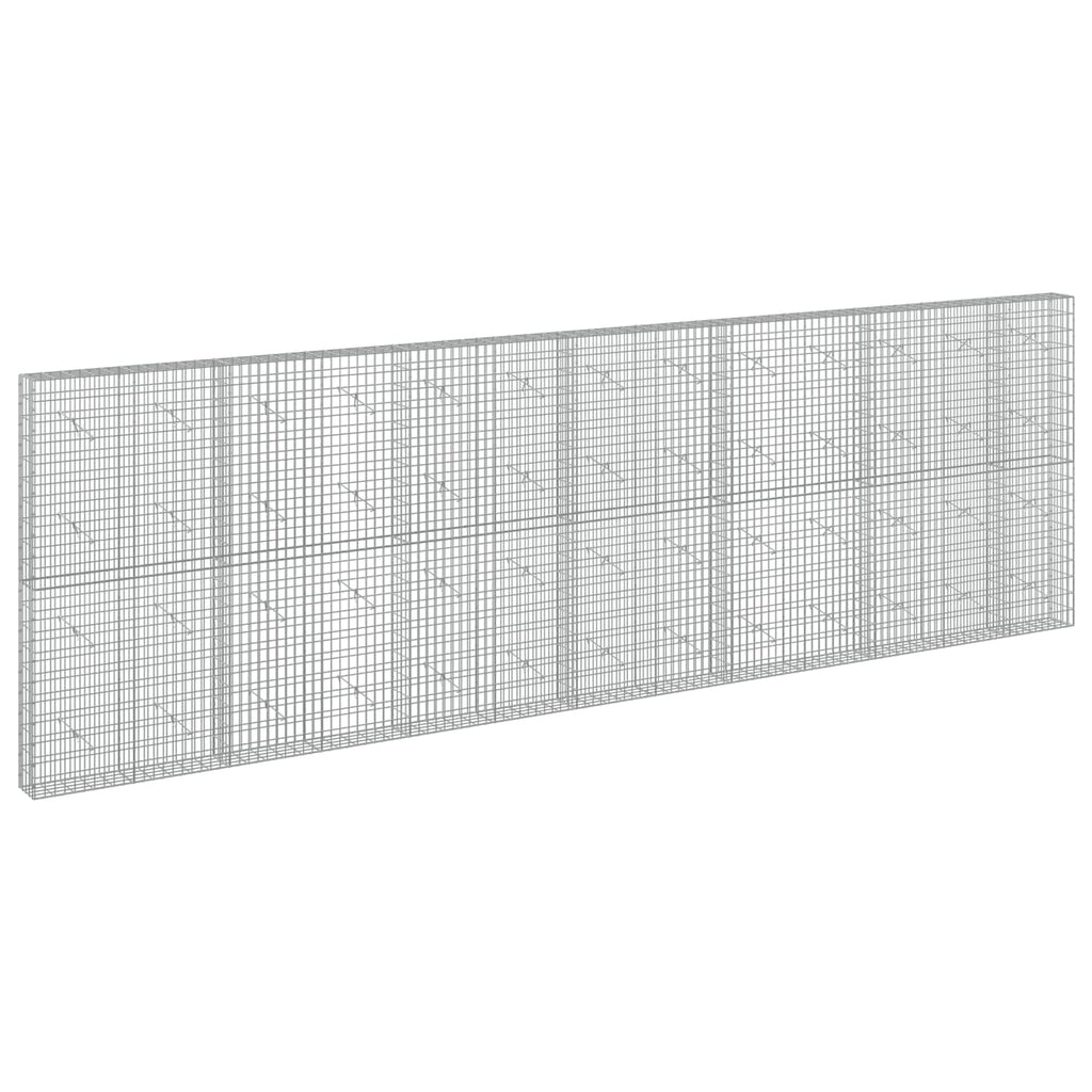 vidaXL Gabion z drutem 5 mm i siatką 5x10 cm 650x20x200 cm