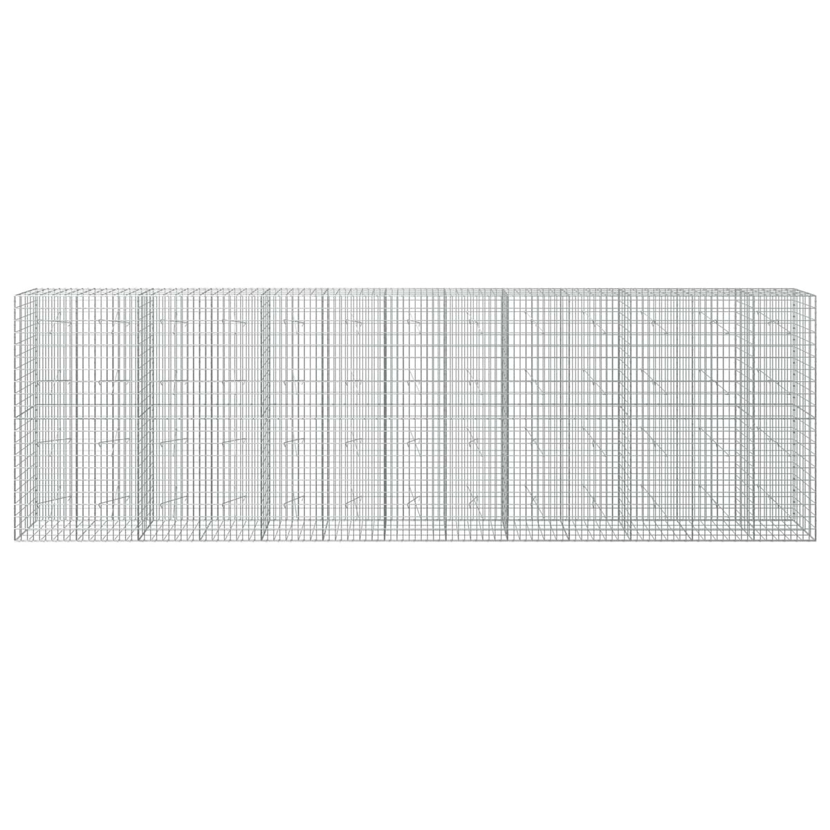 vidaXL Gabion z drutem 5 mm i siatką 5x10 cm 650x20x200 cm