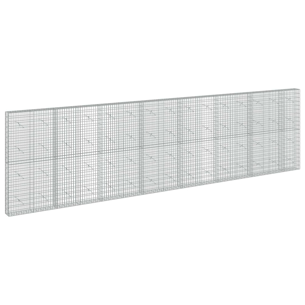 vidaXL Gabion z drutem 5 mm i siatką 5x10 cm 750x20x200 cm