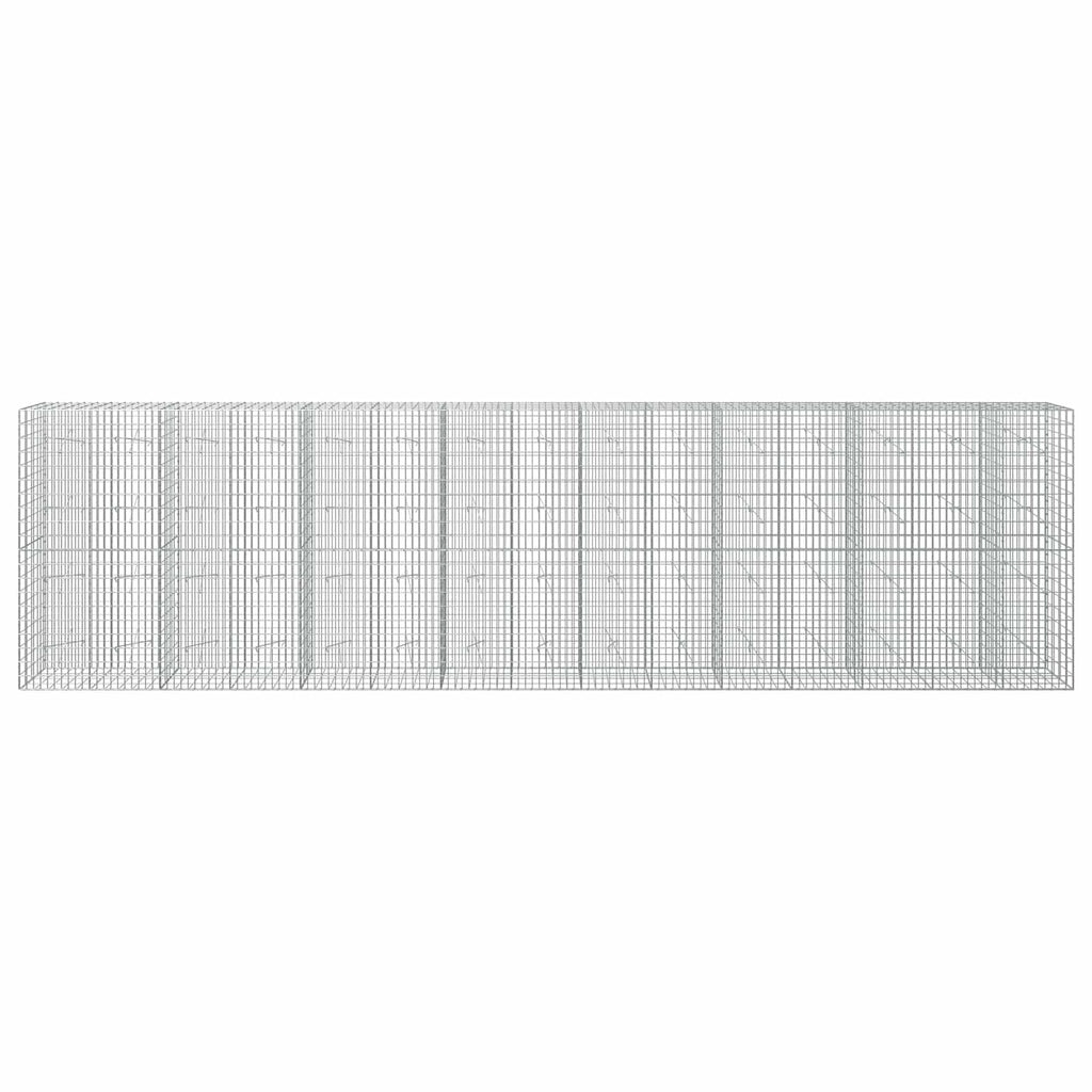 vidaXL Gabion z drutem 5 mm i siatką 5x10 cm 750x20x200 cm