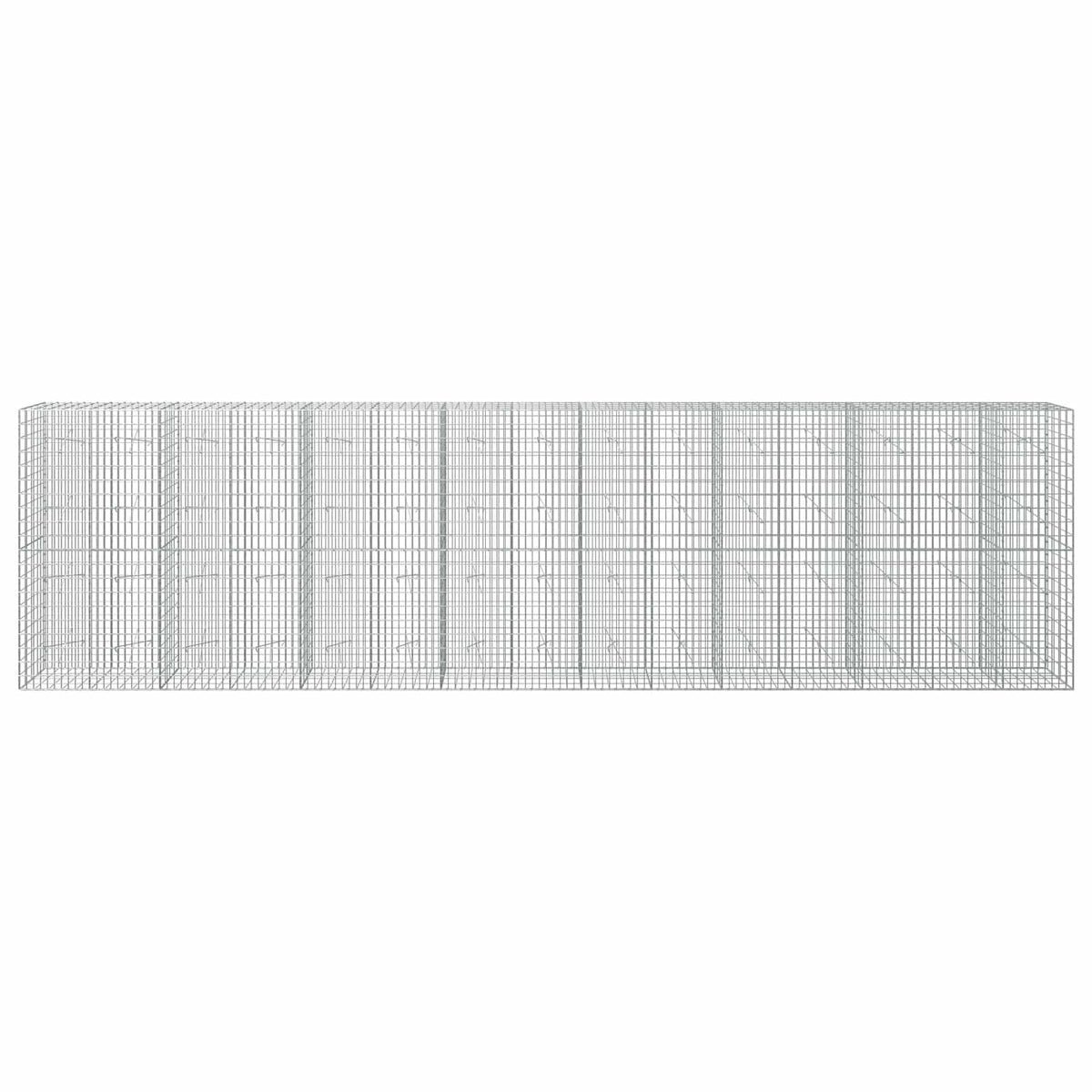vidaXL Gabion z drutem 5 mm i siatką 5x10 cm 750x20x200 cm