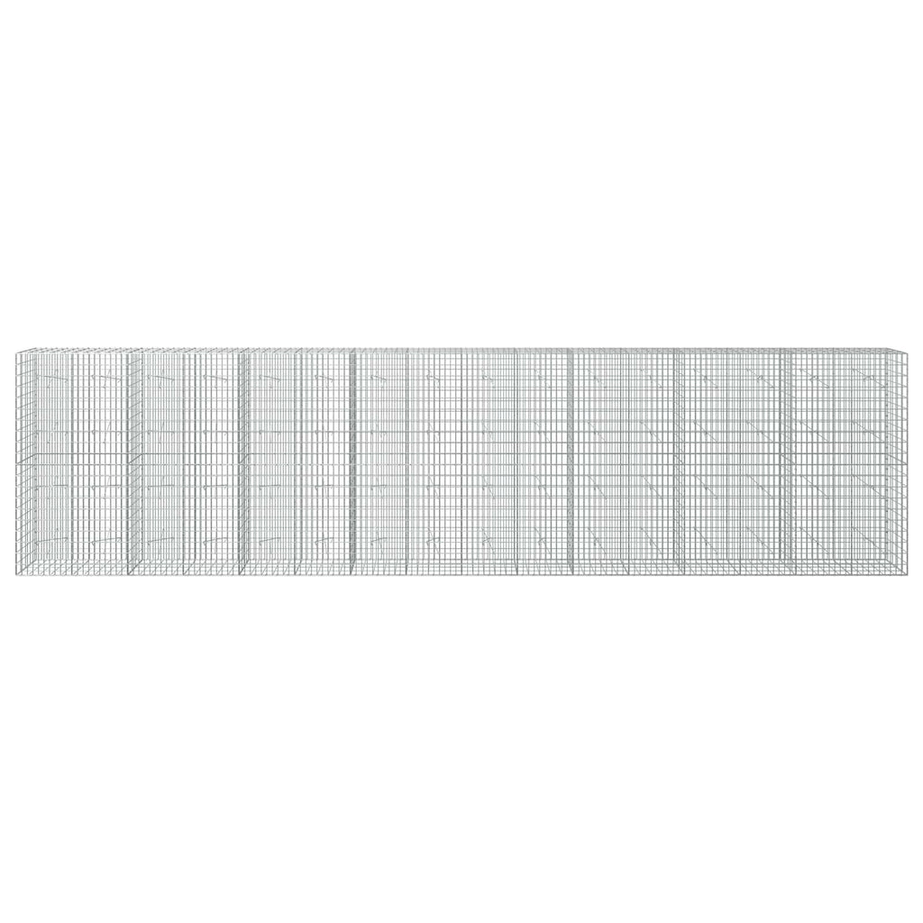 vidaXL Gabion z drutem 5 mm i siatką 5x10 cm 800x20x200 cm