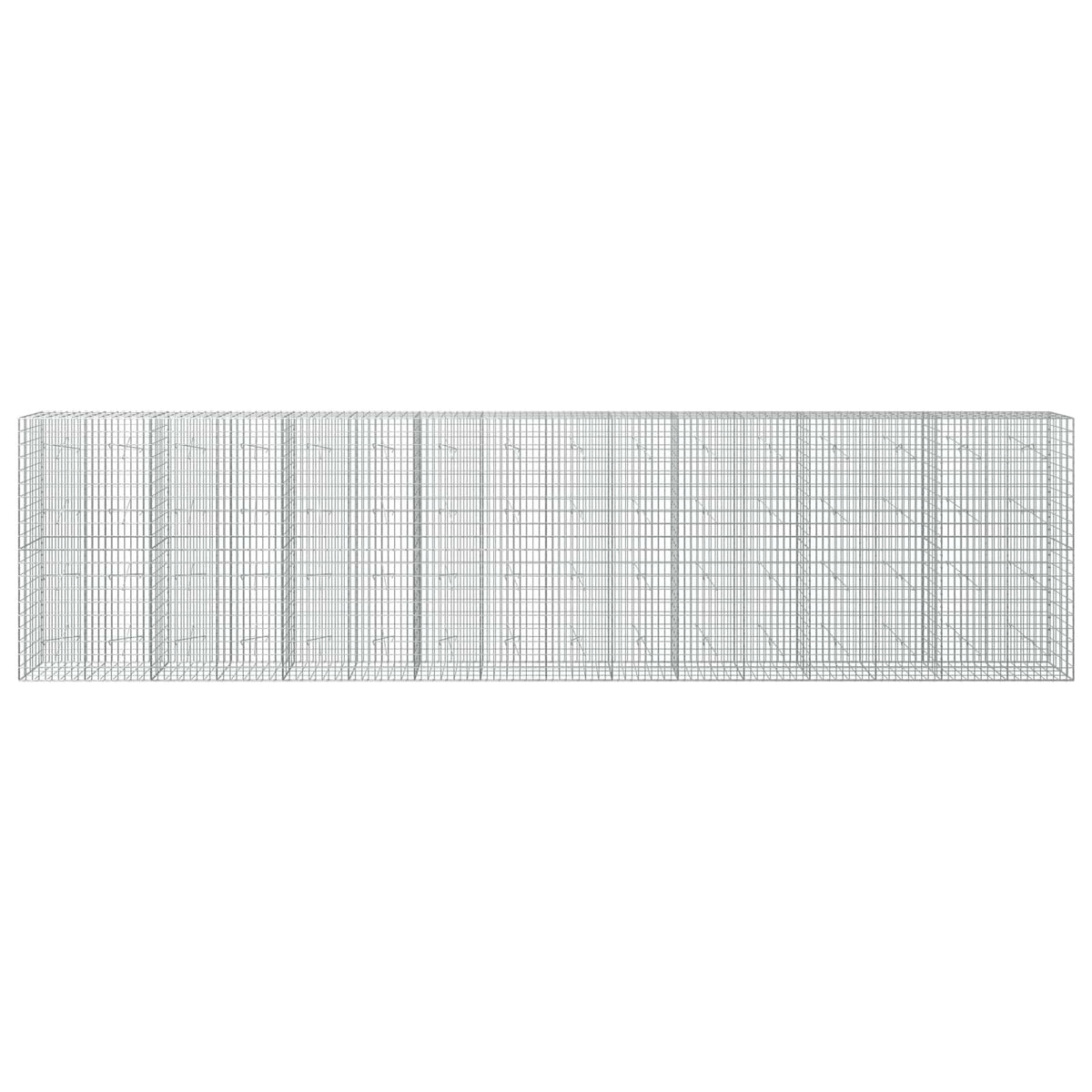vidaXL Gabion z drutem 5 mm i siatką 5x10 cm 800x20x200 cm