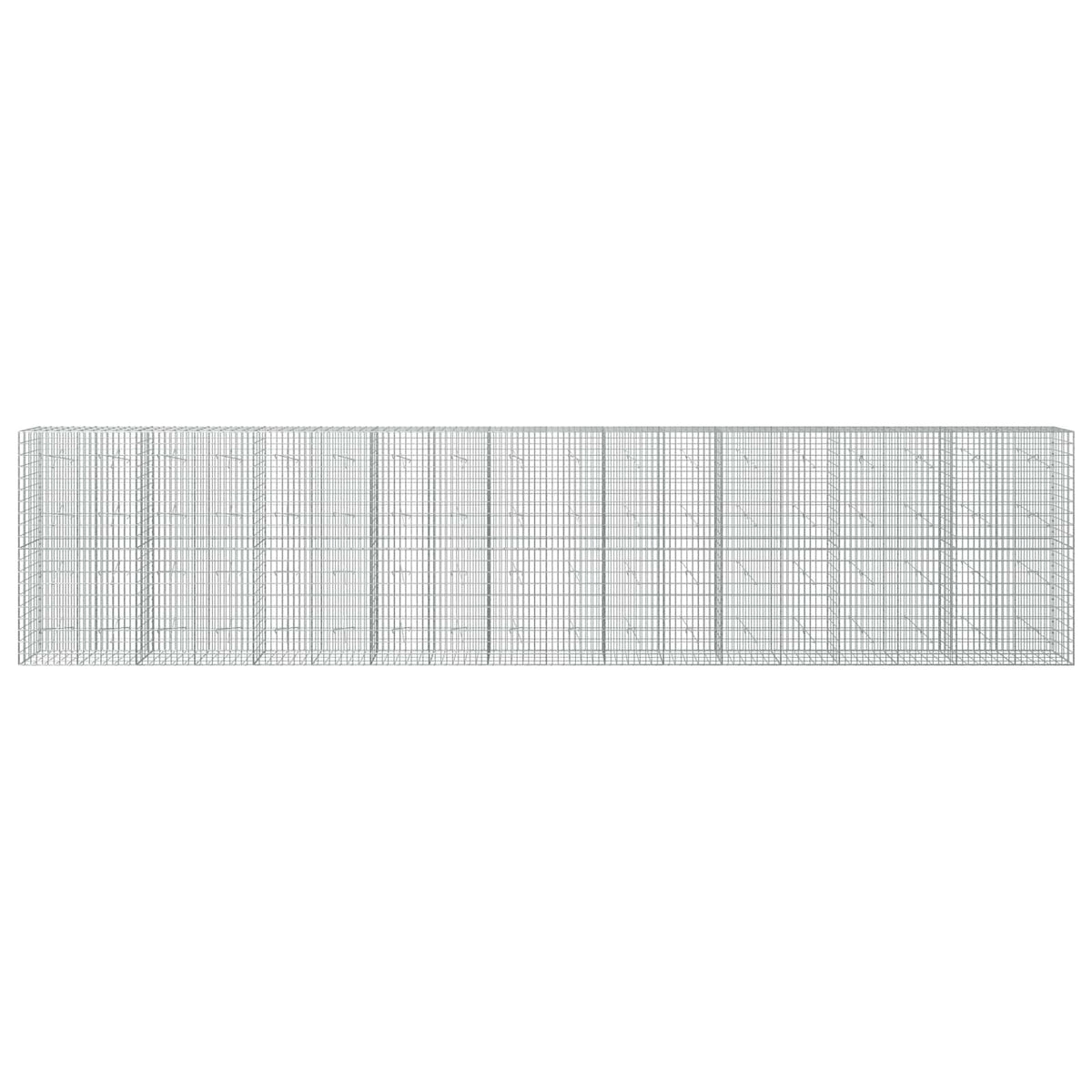 vidaXL Gabion z drutem 5 mm i siatką 5x10 cm 900x20x200 cm