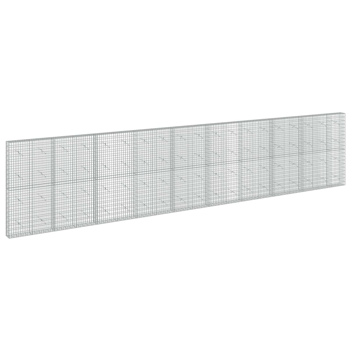 vidaXL Gabion z drutem 5 mm i siatką 5x10 cm 950x20x200 cm