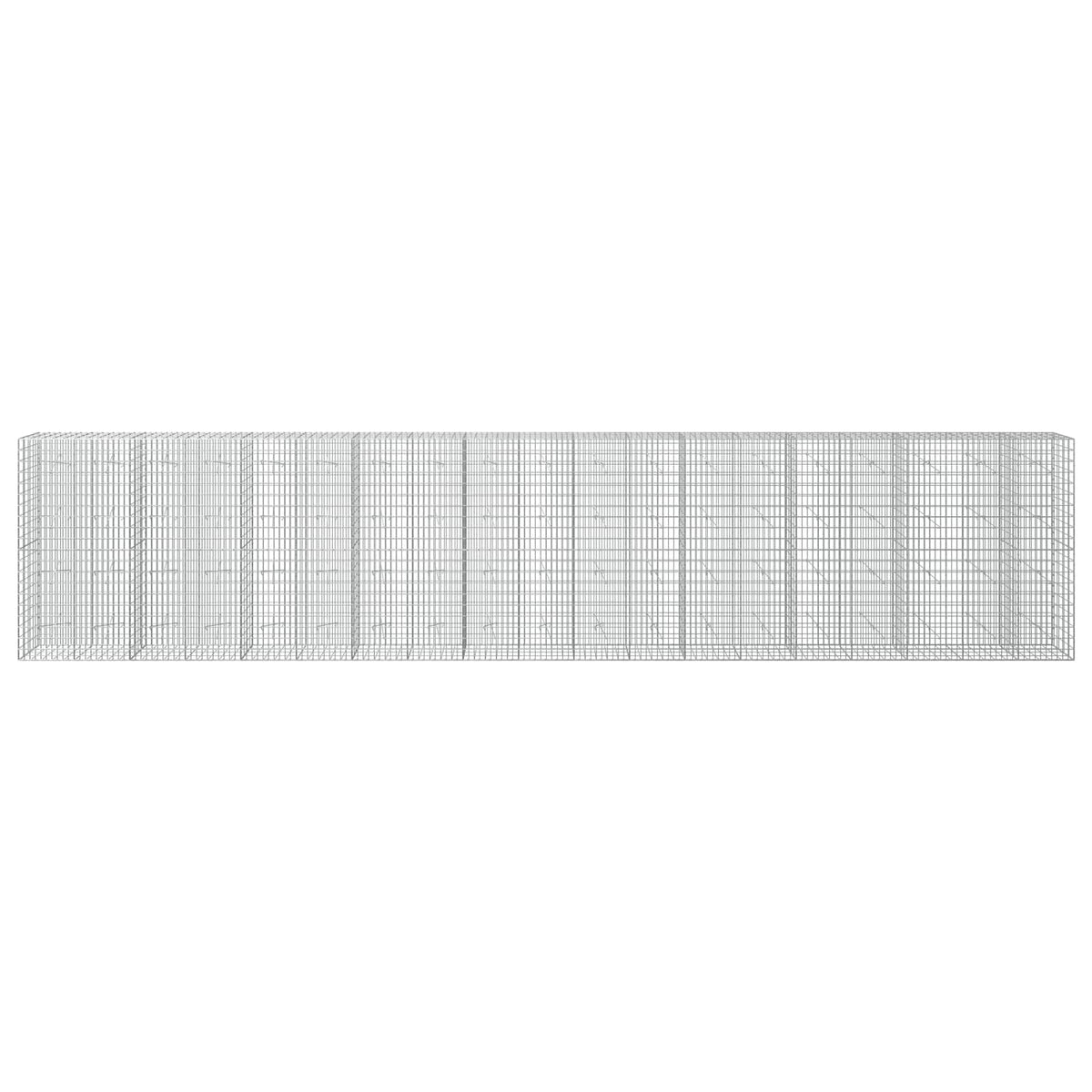 vidaXL Gabion z drutem 5 mm i siatką 5x10 cm 950x20x200 cm