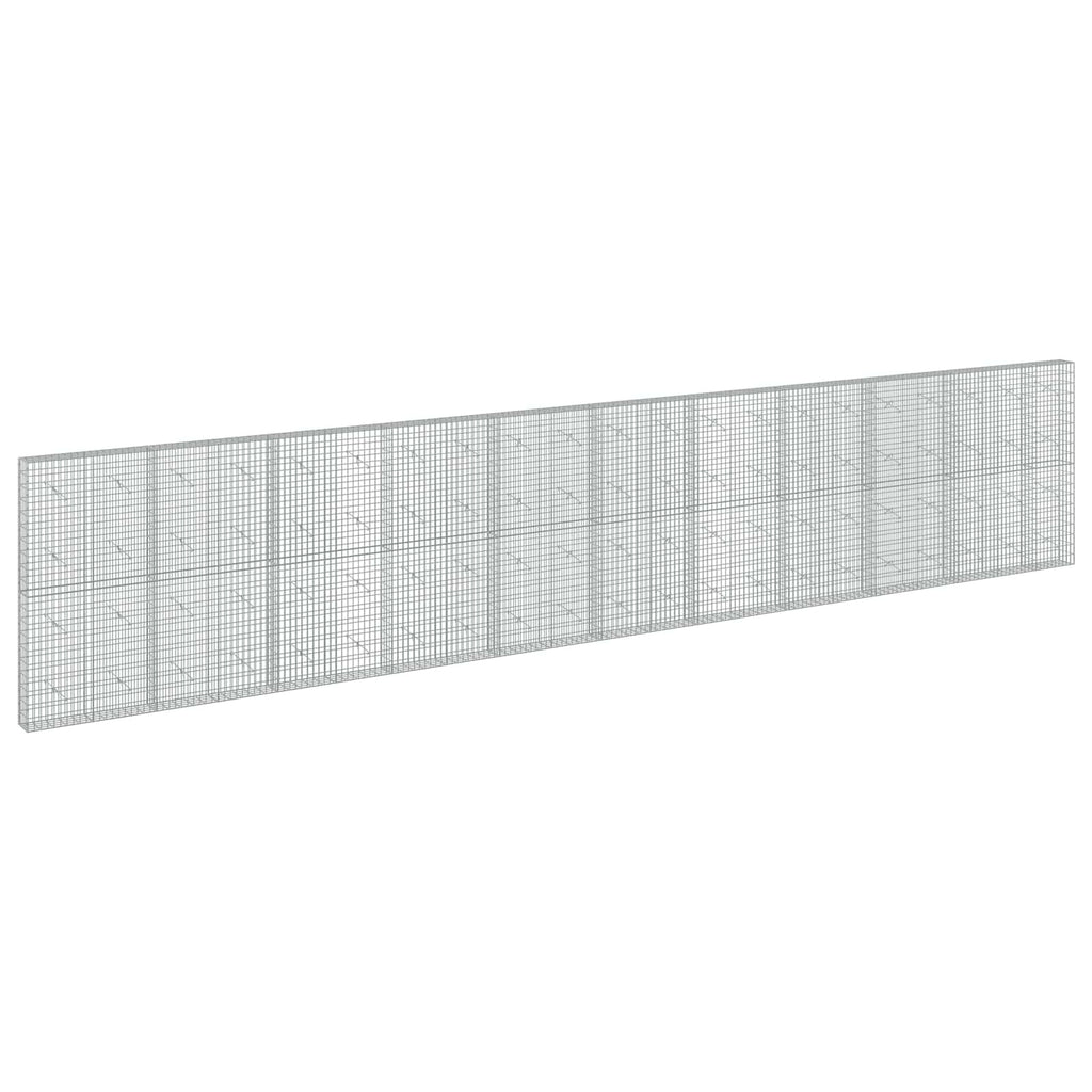 vidaXL Gabion z drutem 5 mm i siatką 5x10 cm 1050x20x200 cm