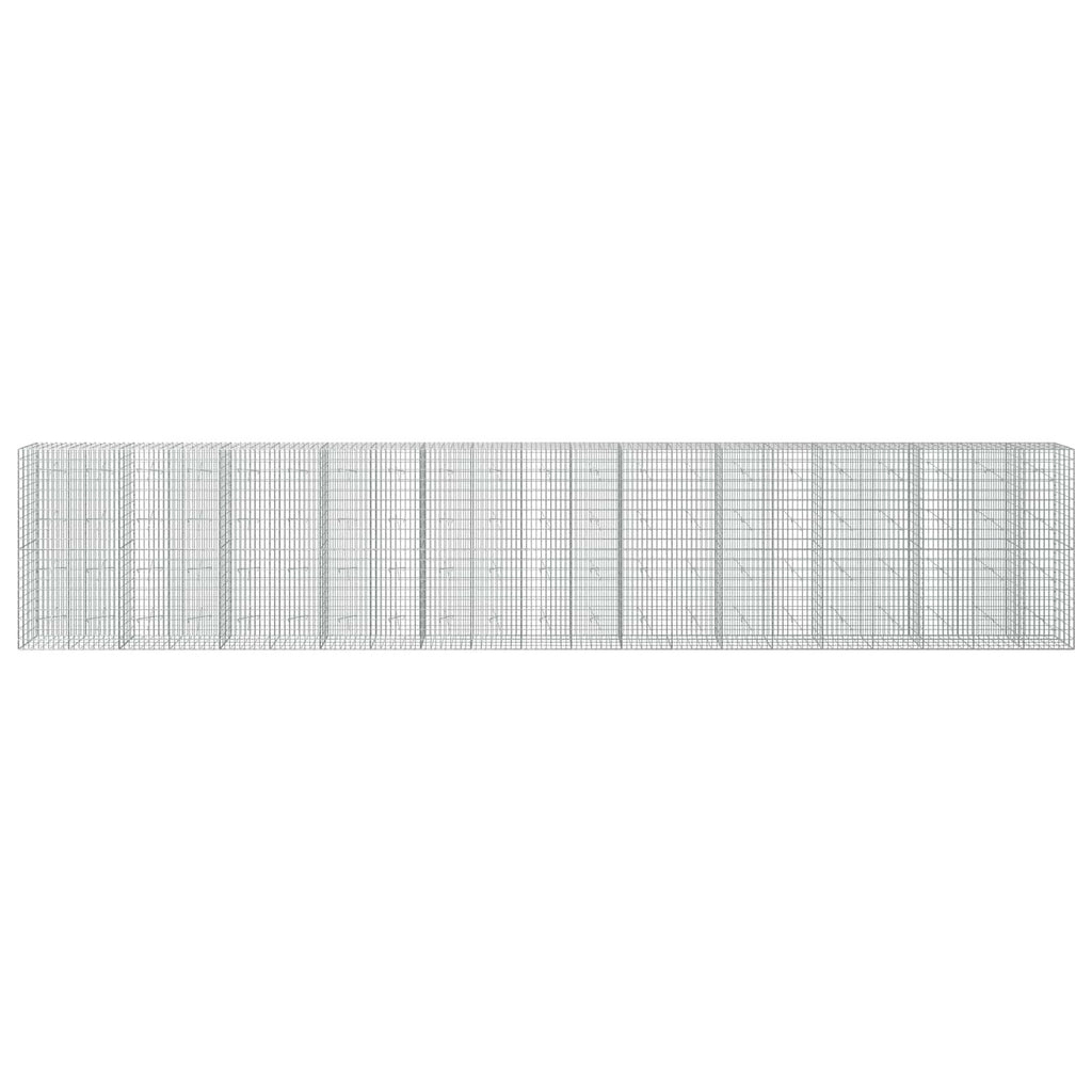 vidaXL Gabion z drutem 5 mm i siatką 5x10 cm 1050x20x200 cm