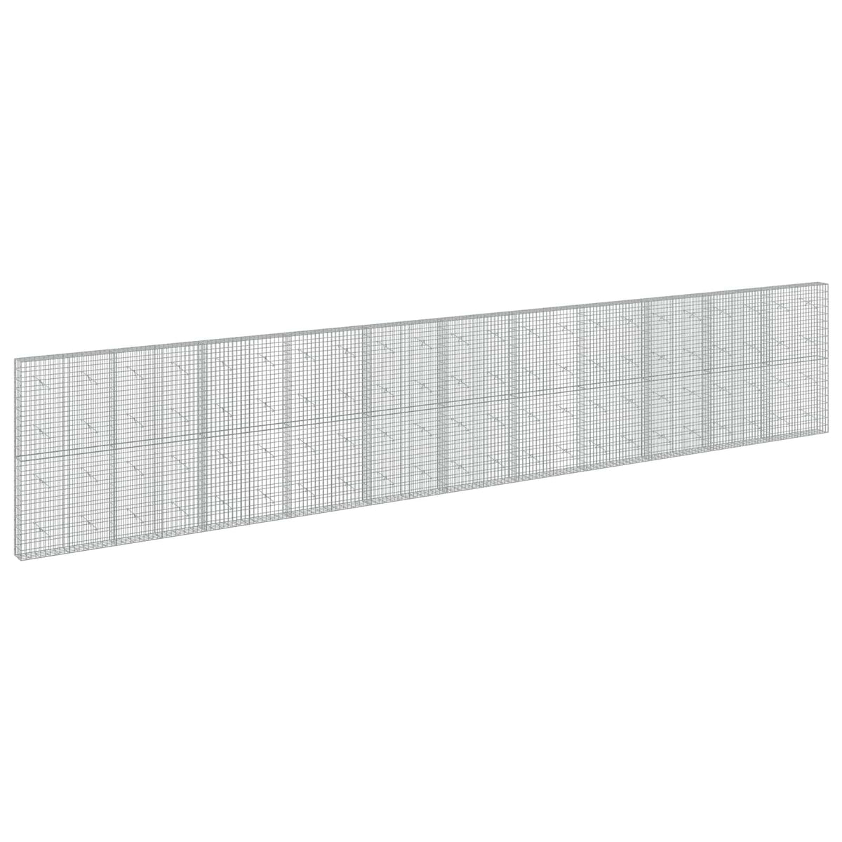 vidaXL Gabion z drutem 5 mm i siatką 5x10 cm 1100x20x200 cm