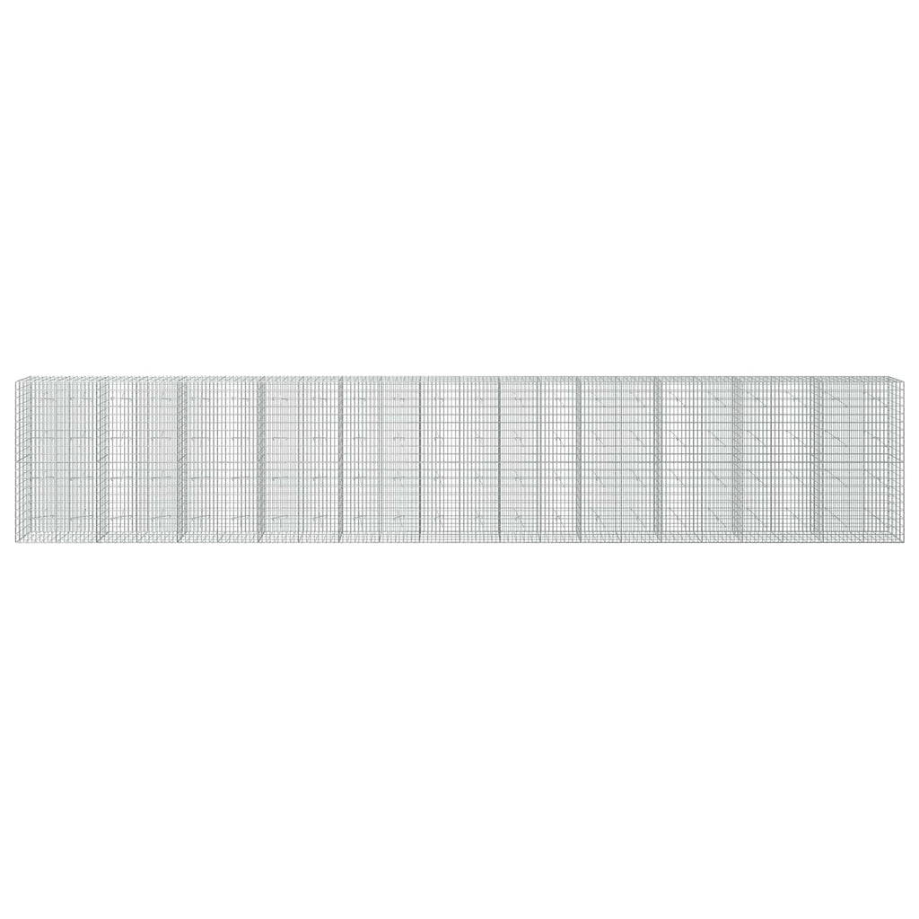 vidaXL Gabion z drutem 5 mm i siatką 5x10 cm 1100x20x200 cm