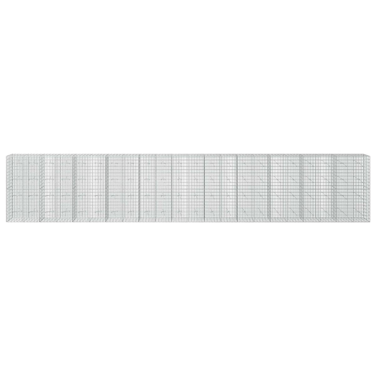 vidaXL Gabion z drutem 5 mm i siatką 5x10 cm 1100x20x200 cm