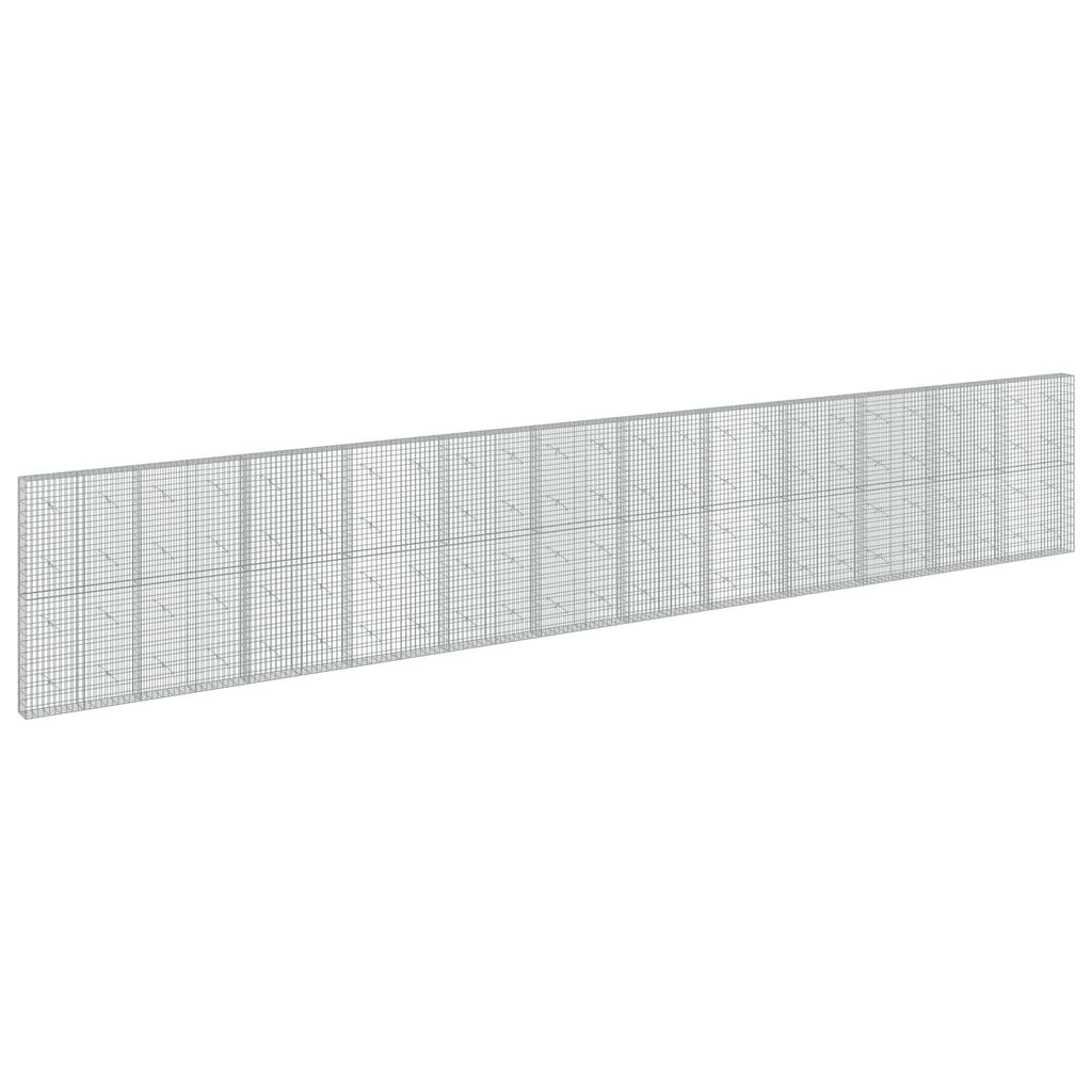 vidaXL Gabion z drutem 5 mm i siatką 5x10 cm 1200x20x200 cm