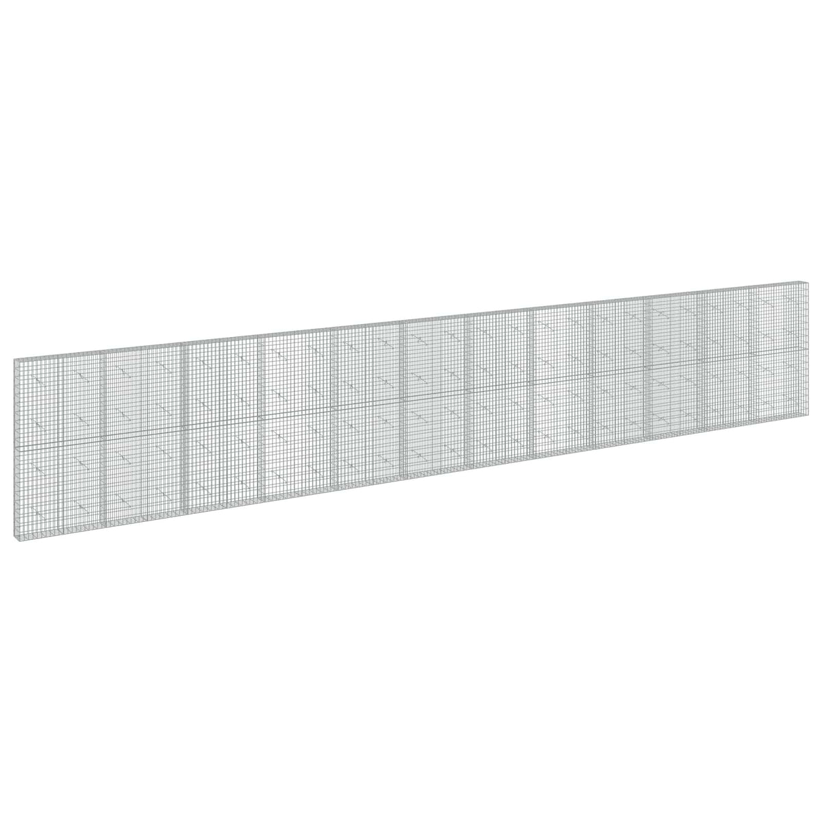 vidaXL Gabion z drutem 5 mm i siatką 5x10 cm 1200x20x200 cm