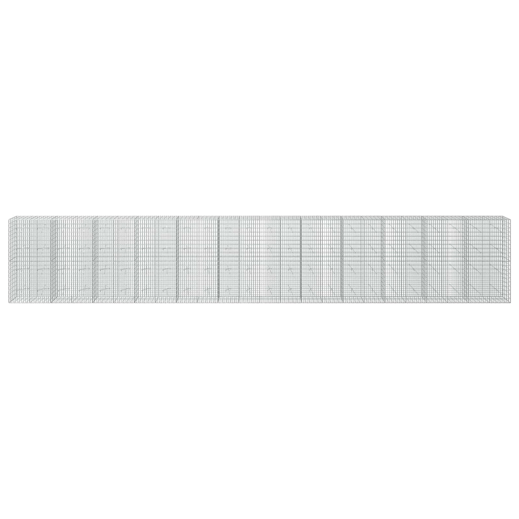 vidaXL Gabion z drutem 5 mm i siatką 5x10 cm 1200x20x200 cm