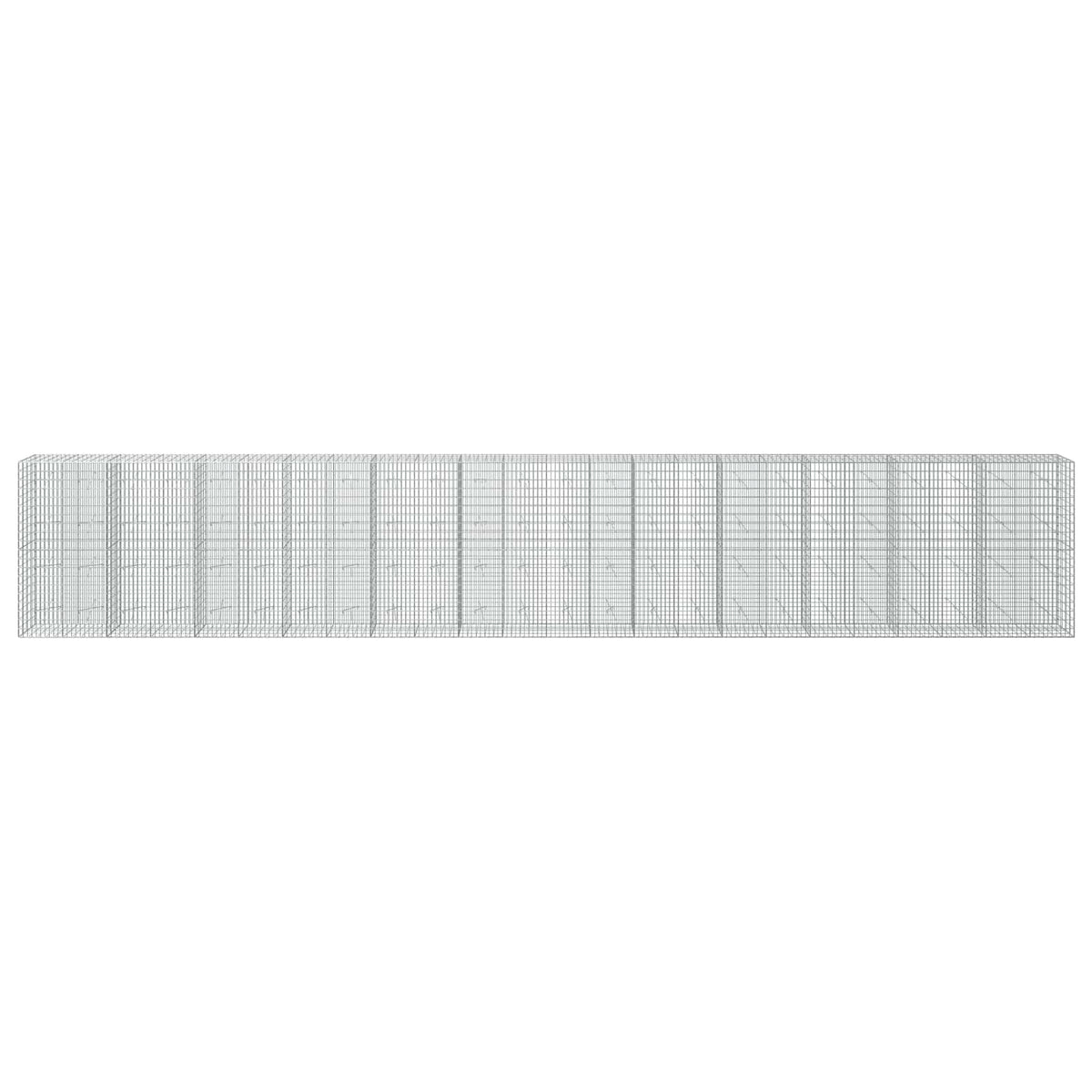 vidaXL Gabion z drutem 5 mm i siatką 5x10 cm 1200x20x200 cm
