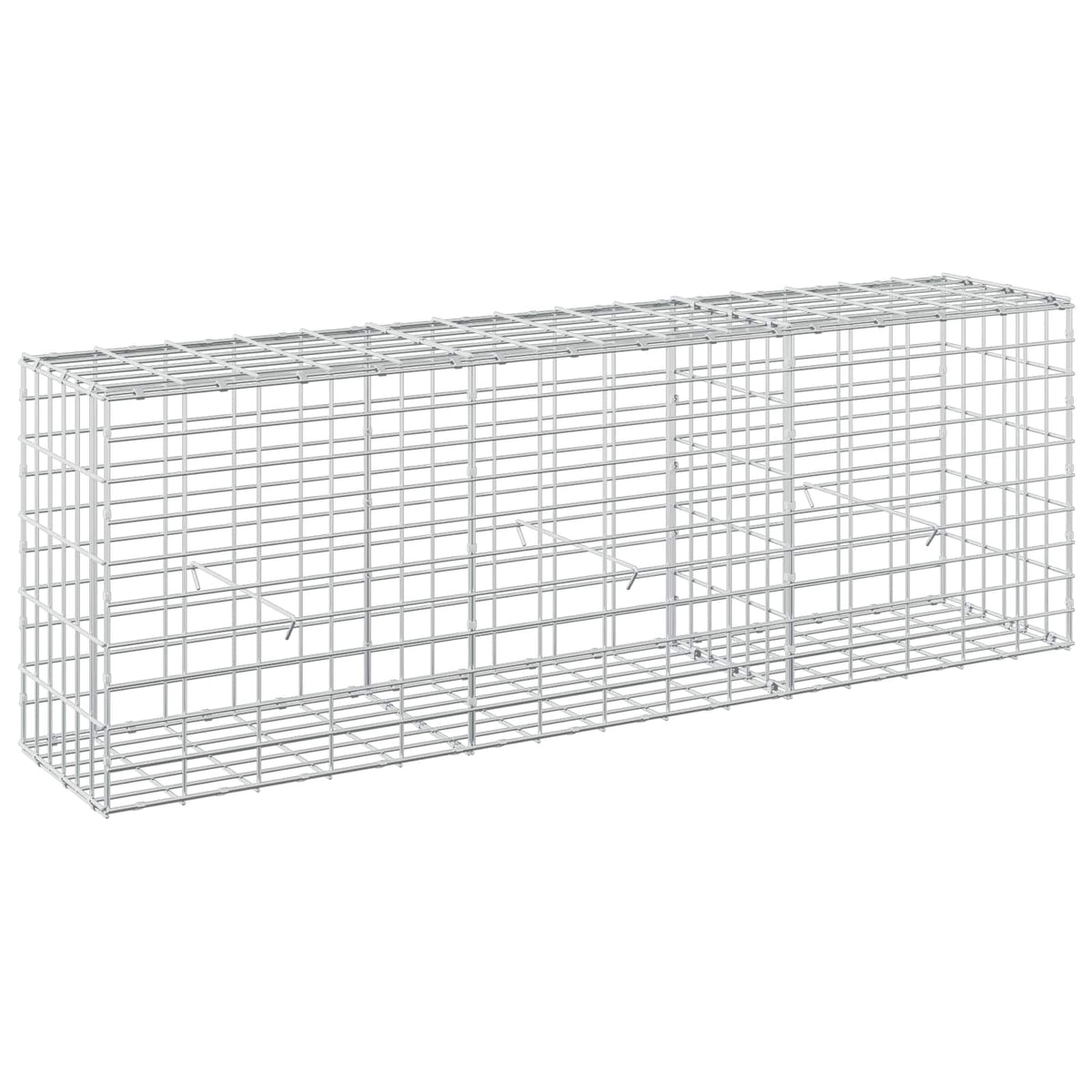 vidaXL Gabion z drutem 5 mm i siatką 5x10 cm 150x30x50 cm