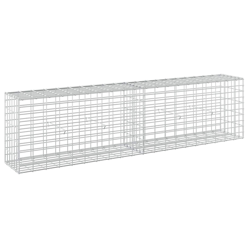 vidaXL Gabion z drutem 5 mm i siatką 5x10 cm 200x30x50 cm