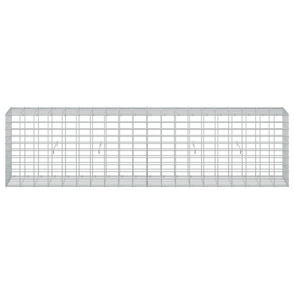 vidaXL Gabion z drutem 5 mm i siatką 5x10 cm 200x30x50 cm