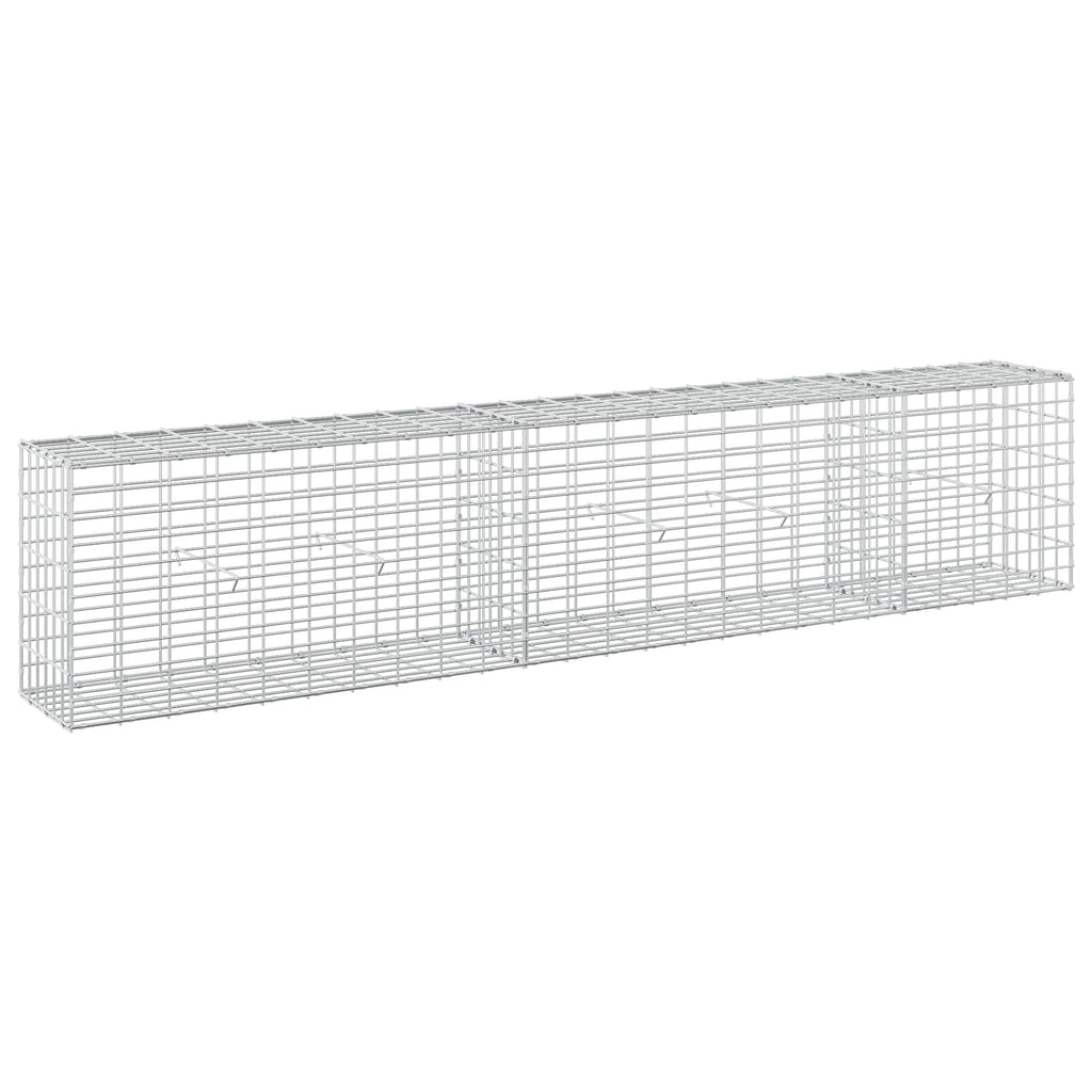 vidaXL Gabion z drutem 5 mm i siatką 5x10 cm 250x30x50 cm
