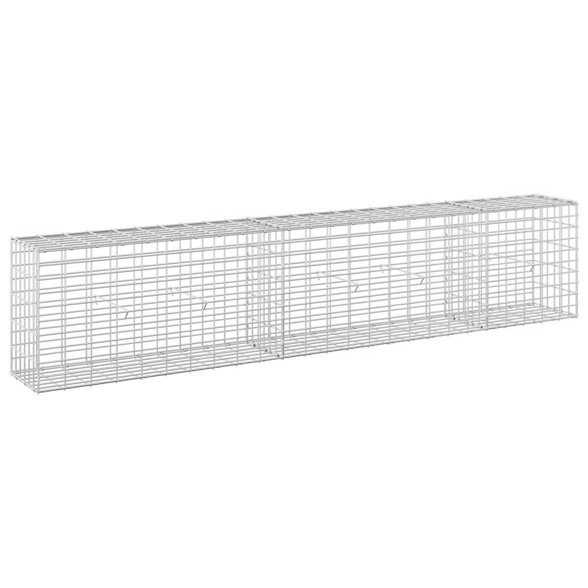 vidaXL Gabion z drutem 5 mm i siatką 5x10 cm 250x30x50 cm
