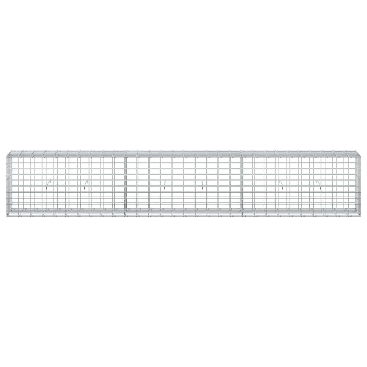 vidaXL Gabion z drutem 5 mm i siatką 5x10 cm 300x30x50 cm