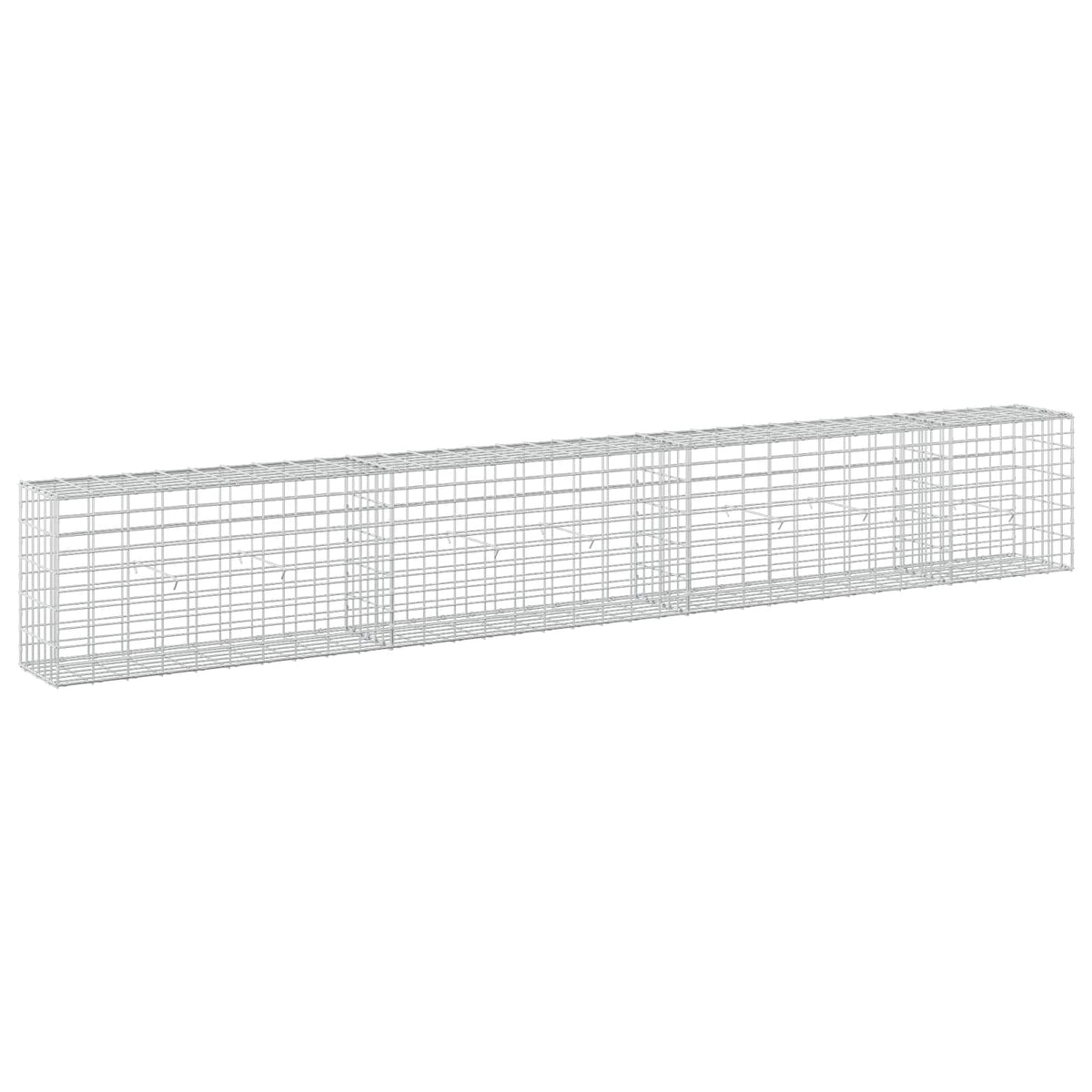vidaXL Gabion z drutem 5 mm i siatką 5x10 cm 350x30x50 cm