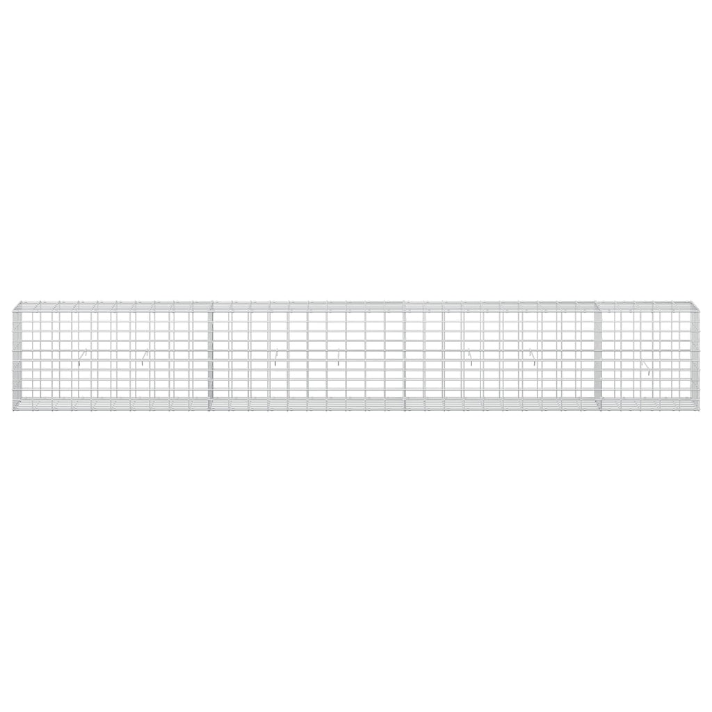 vidaXL Gabion z drutem 5 mm i siatką 5x10 cm 350x30x50 cm