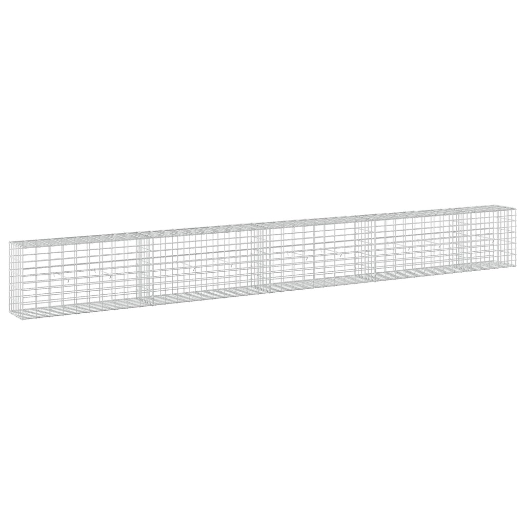 vidaXL Gabion z drutem 5 mm i siatką 5x10 cm 450x30x50 cm